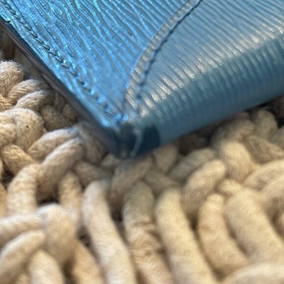 Prada envelope wallet Vitello Move in Mare (sea) blue - Picture 5 of 12